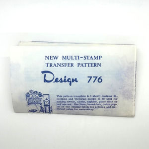 Laura Wheeler Vintage‎ Transfer Pattern Design #776 Home Motifs